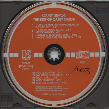 Carly Simon-The Best Of Carly Simon